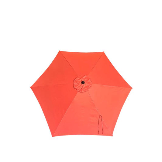 Living Accents 9 ft. Tiltable Orange Market Umbrella