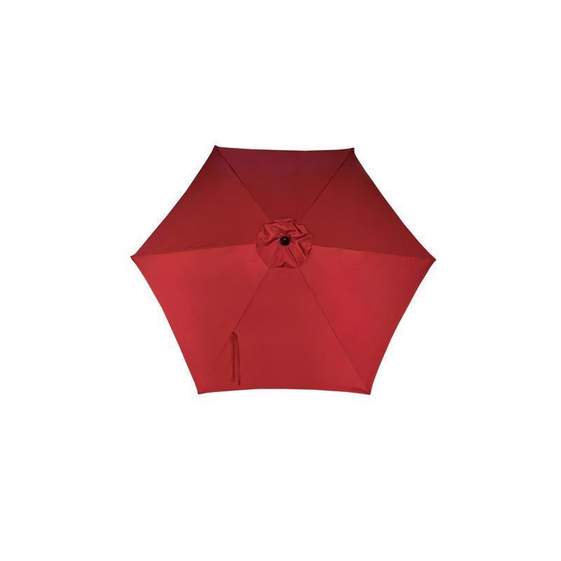 Living Accents 9 ft. Tiltable Brick Red Market Umbrella
