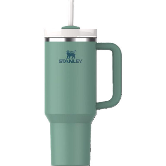 Stanley The Quencher H2.0 FlowState 40 oz Spring Green BPA Free Double-wall Vacuum Insulated Tumbler