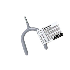 Crawford 4 in. L Vinyl Coated Gray Steel Medium Tool Hook 15 lb. cap. SS13-25, Pack of 25