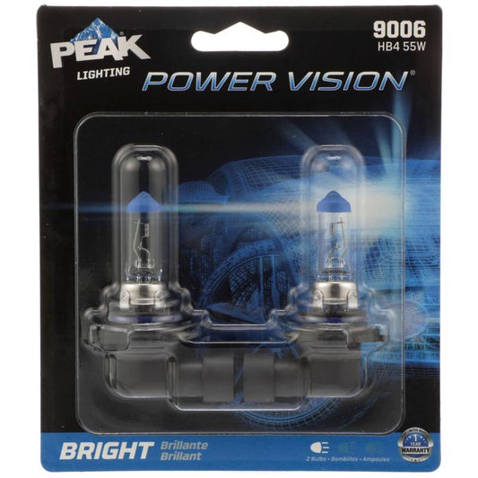 Peak Power Vision Halogen Forward Lighting Automotive Bulb 9006