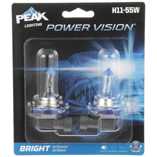 Peak Power Vision Halogen Forward Lighting Automotive Bulb H11-55W