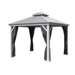 Sojag Steel Gazebo 9.56 ft. H X 9.78 ft. W X 9.78 ft. L