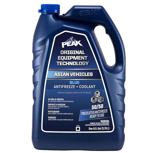 Peak Asian Blue 50/50 Antifreeze/Coolant 1 gal