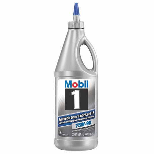 Mobil 1 75W90 Synthetic Automotive Gear Oil 1 qt