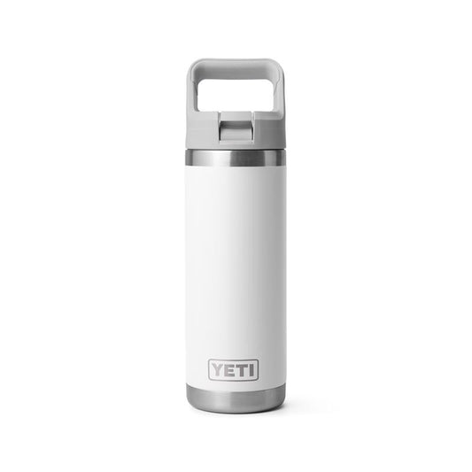 YETI Rambler 18 oz White BPA Free Bottle with Straw Cap