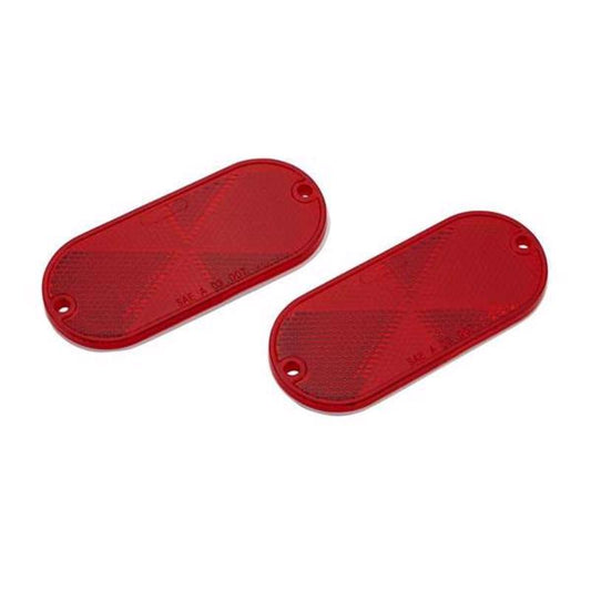 TowSmart Red Oval Marker Reflector