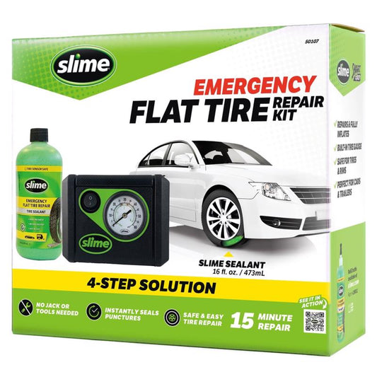 Slime Smart Spair Flat Tire Repair For Standard Cars