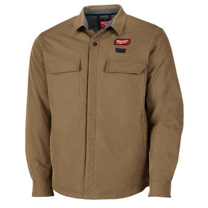 Milwaukee L Long Sleeve Men's Collared Work Jacket Beige M103K-21L
