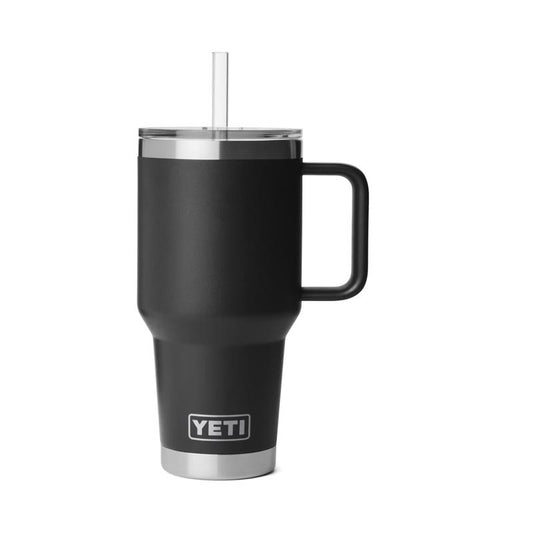 YETI Rambler 35 oz Black BPA Free 2.0 Straw Mug