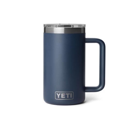 YETI Rambler 24 oz Navy BPA Free Ceramic Lined Mug with MagSlider Lid