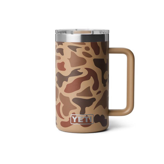 YETI Rambler 24 oz Wetlands Camo BPA Free Ceramic Lined Mug with MagSlider Lid