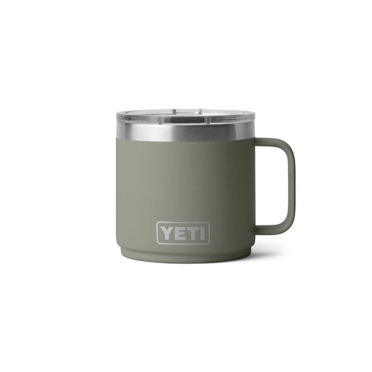 YETI Rambler 14 oz Pampa Green BPA Free Ceramic Lined Stackable Mug with MagSlider Lid