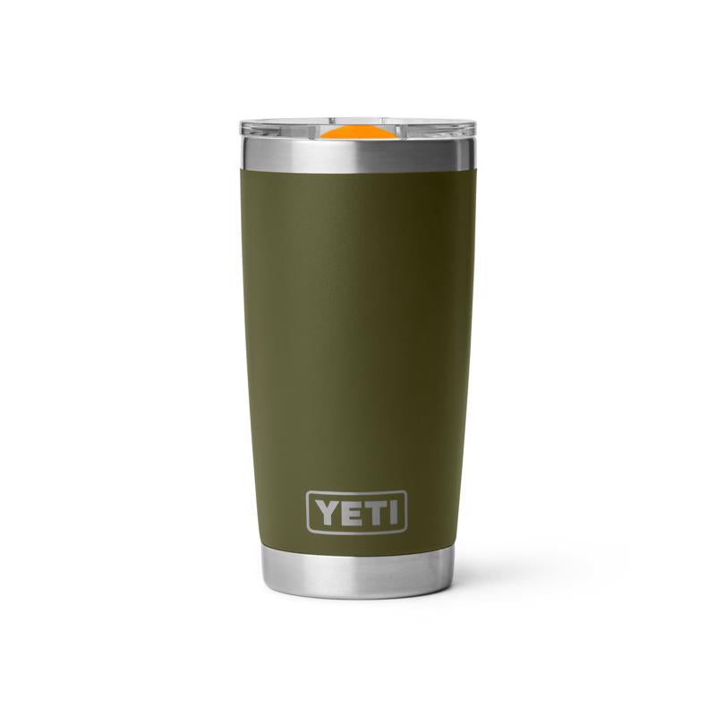 YETI Rambler 20 oz. King Crab Orange/Olive BPA Free Tumbler with MagSlider Lid