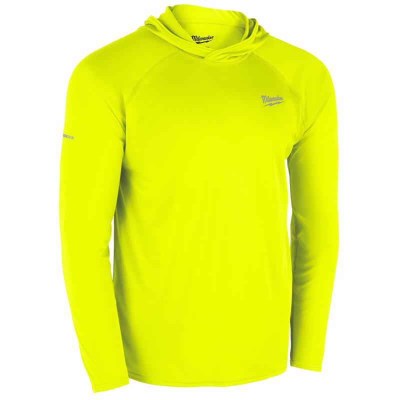Milwaukee Workskin M Long Sleeve Unisex Hooded Yellow Hooded Sweatshirt