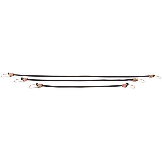 Keeper Black Bungee Cord Set 32 in. L X 0.315 in. 6 pk