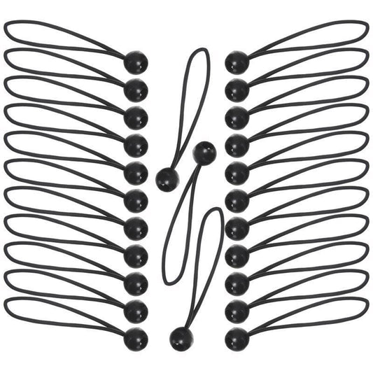 Keeper Black Bungee Ball Cord 8 in. L X 0.315 in. 25 pk