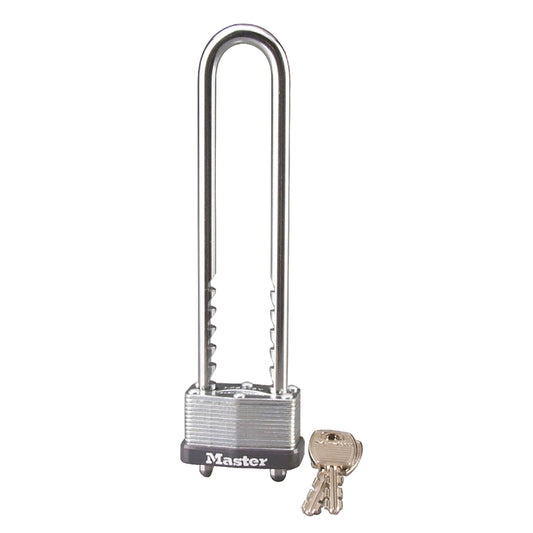 Master Lock 1-3/4 in. W Steel Warded Locking Warded Padlock