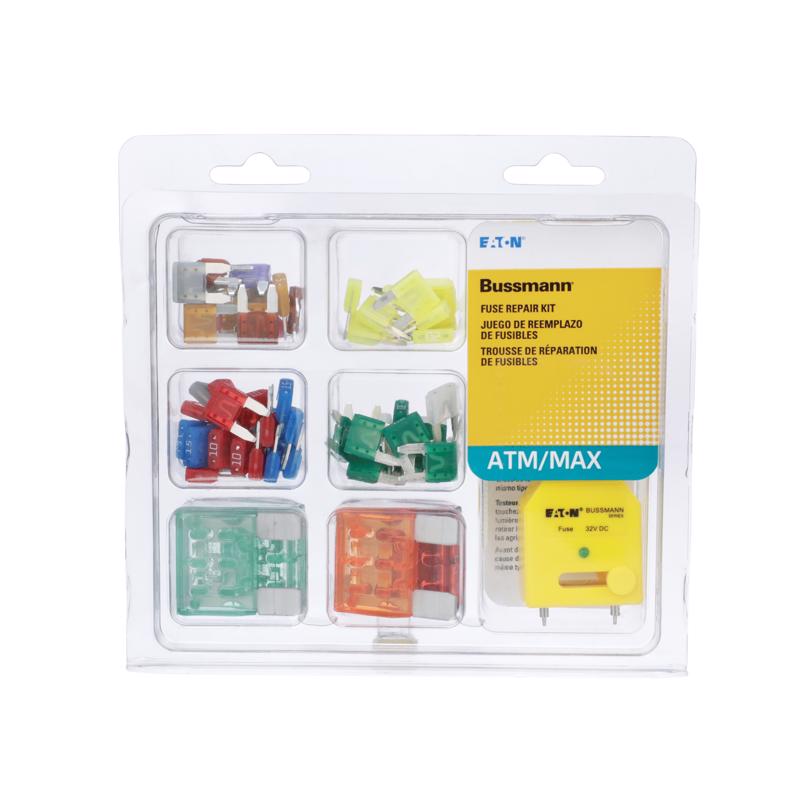 Bussmann ATM/MAX Assorted Blade Fuse Assortment 64 pk