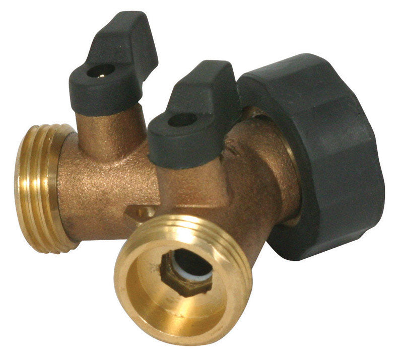 Camco 1 in. Hose X 1 in. Brass Angle Stop Valve