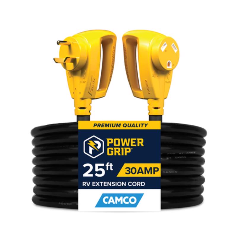 Camco Power Grip 25 ft. 30 amps Extension Cord 1 pk