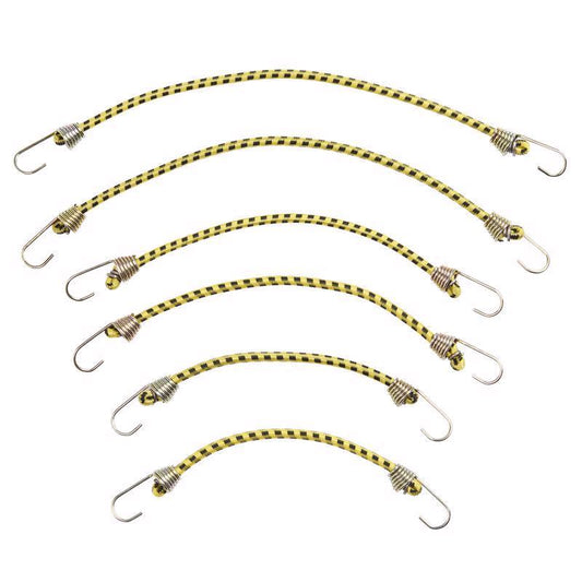 Keeper Assorted Bungee Cord Set assorted in. L X 0.16 in. 1 pk