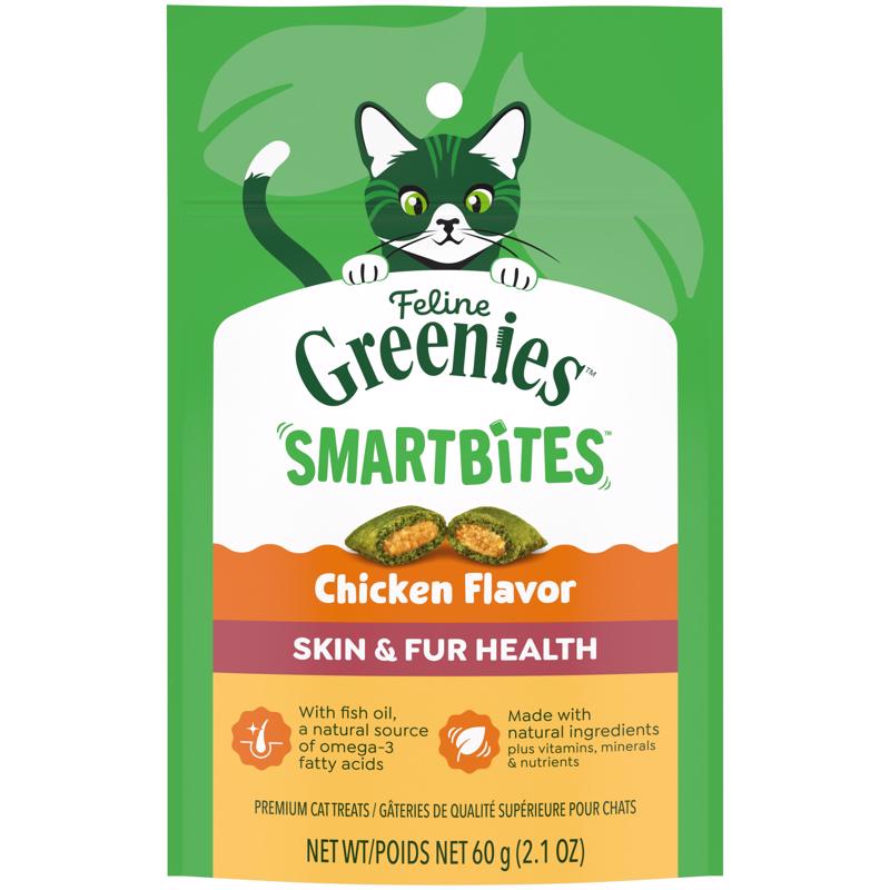 Greenies Oven Roasted Chicken Treats For Cat 2.5 oz 1 pk