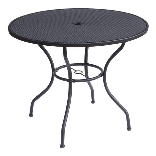 Living Accents Winston Black Round Steel Dining Table