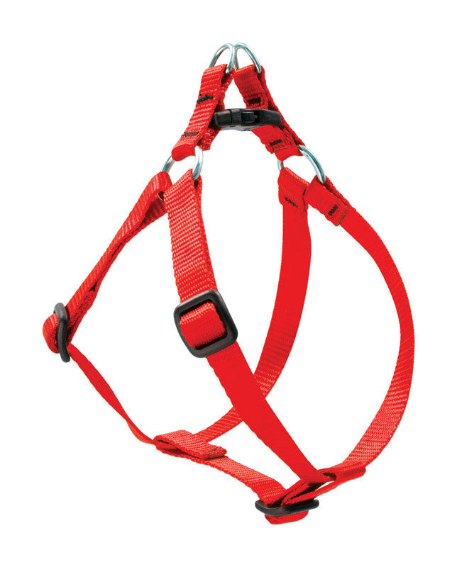 LupinePet Basic Solids Red Red Nylon Dog Harness