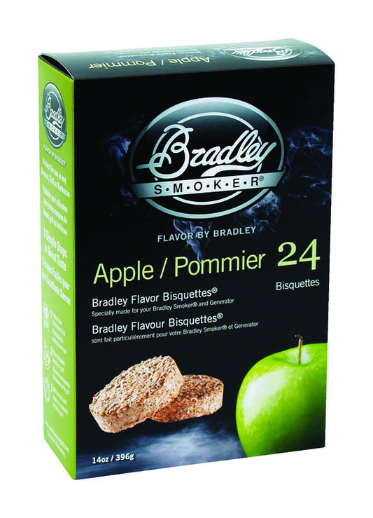Bradley Smoker All Natural Apple Wood Bisquettes 24 pk