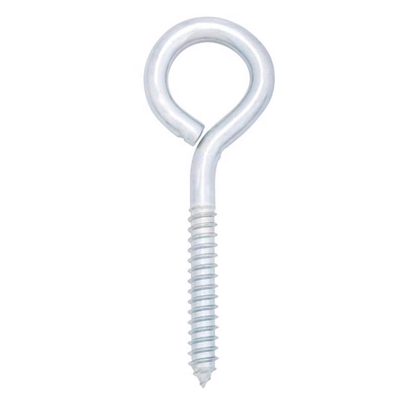Hampton 7/16 in. X 5-1/4 in. L Zinc-Plated Steel Lag Thread Eyebolt