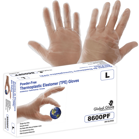 TPE Gloves 8600PF-M (Case of 10 Box)