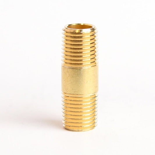 ATC 1/4 in. MPT X 1/4 in. D MPT Yellow Brass Nipple 1-1/2 in. L