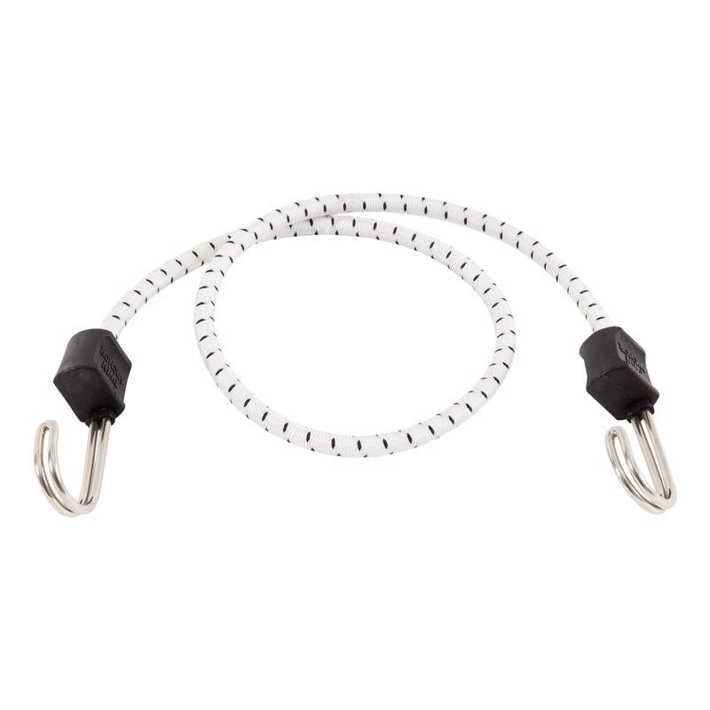 Keeper Black/White Bungee Cord 32 in. L X 0.315 in. 1 pk