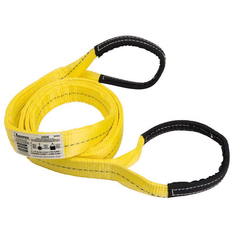 Keeper 10 ft. L Yellow Lifting Sling 6200 lb 1 pk