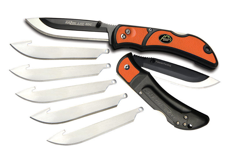Outdoor Edge Razor-Lite EDC 8 in. Lockback Razor Knife Orange