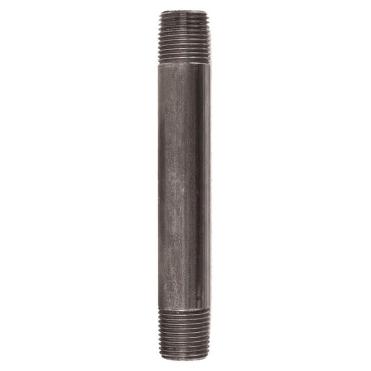 STZ Industries 1/2 in. MIP each X 1/2 in. D MIP Black Steel 5-1/2 in. L Nipple