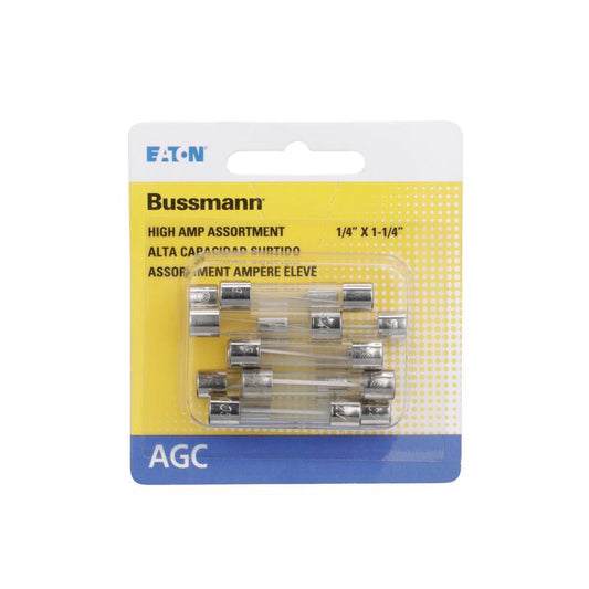 Bussmann 30 amps AGC Clear Fuse Assortment 10 pk