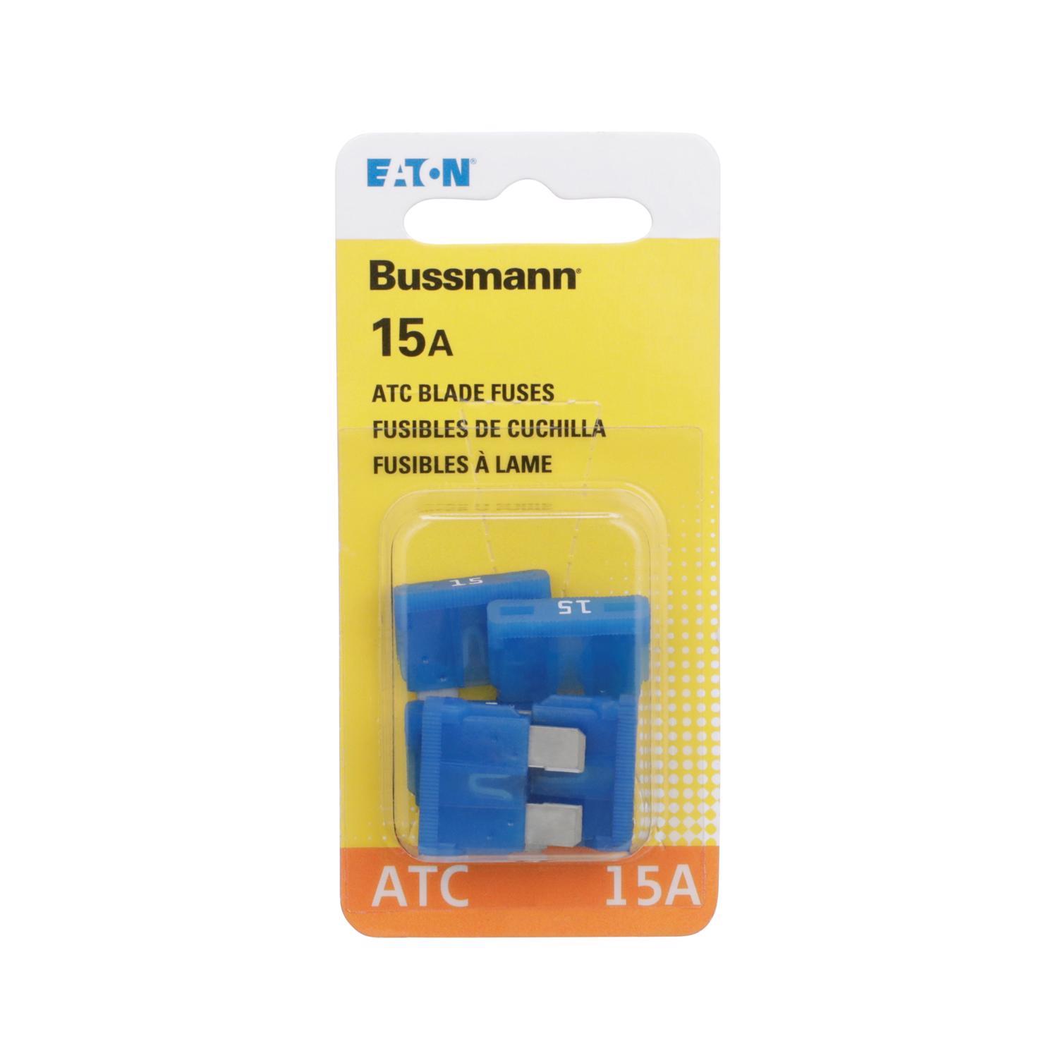 Bussmann 15 amps ATC Blue Blade Fuse 5 pk