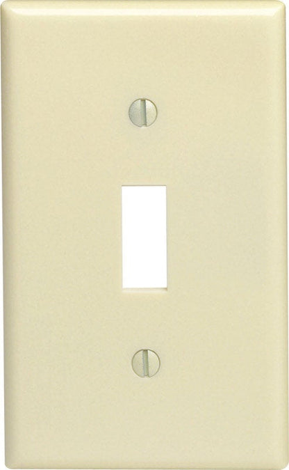 Leviton Ivory 1 gang Thermoset Plastic Toggle Wall Plate 1 pk