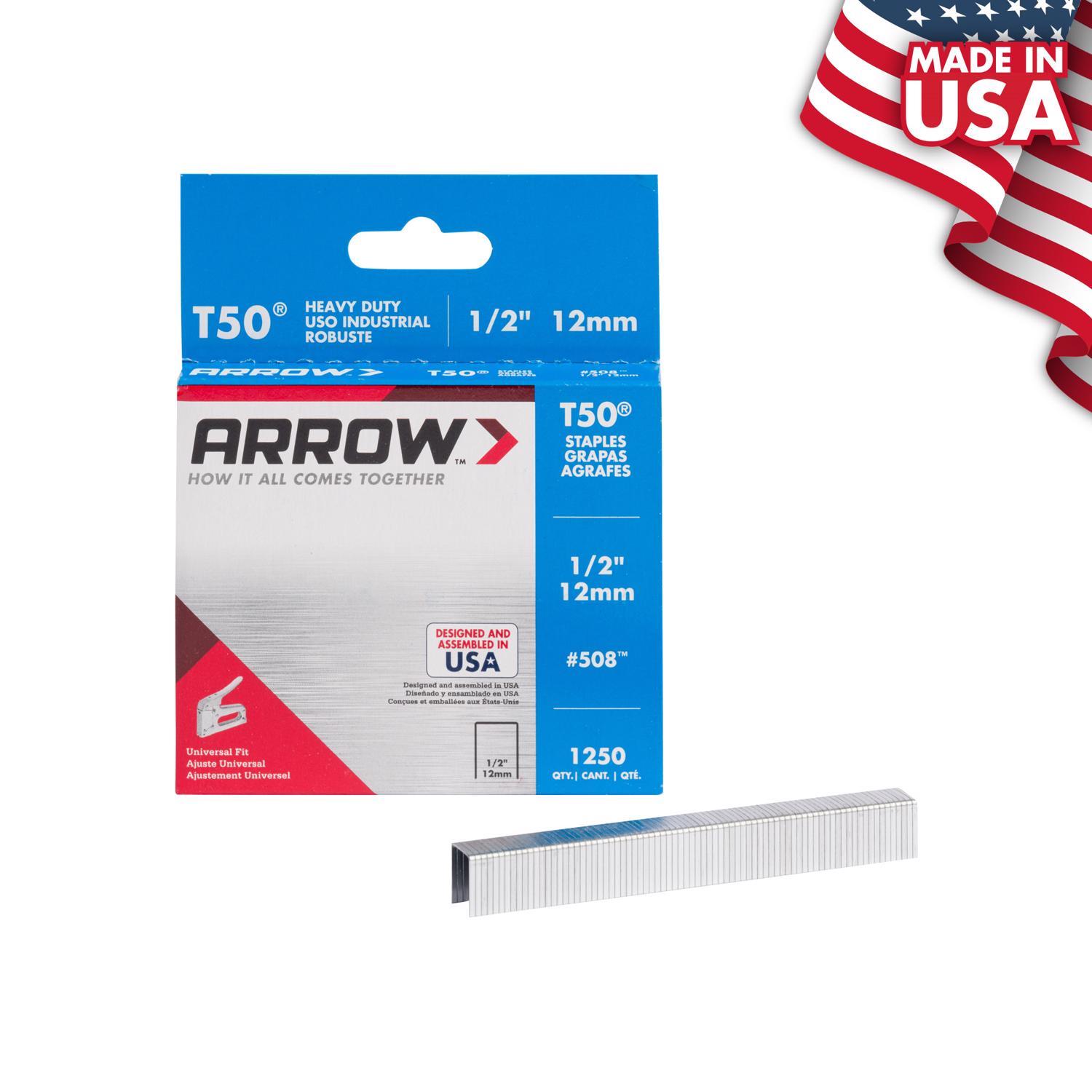 Staple 1/2" T-50 1250Pk