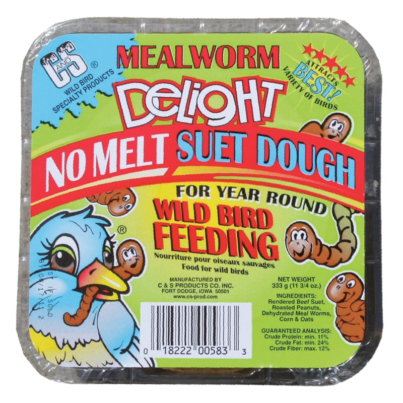 C&S Products Mealworm Delight Wild Bird Food 11.75 oz