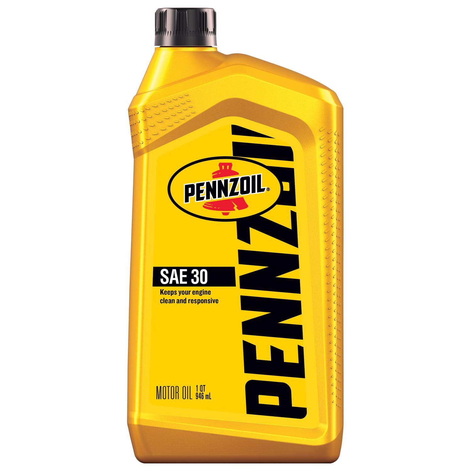 Pennzoil SAE 30 4-Cycle Conventional Motor Oil 1 qt 1 pk