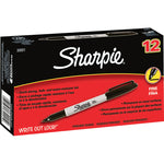 Sharpie Black Fine Tip Permanent Marker 12 pk