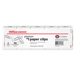 Office Depot Premium #1 Silver Paper Clips 100 pk