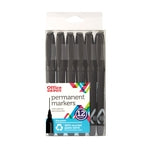 Office Depot Black Fine Tip Permanent Marker 12 pk