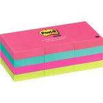 Post-it 2 in. W X 1.5 in. L Assorted Sticky Notes 12 pad
