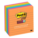 Post-it 4 in. W X 4 in. L Assorted Sticky Notes 6 pad