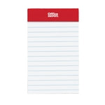 Office Depot 3 in. W X 5 in. L Wide Ruled Glue Top White Perforated Legal Pad