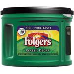 Folgers Classic Decaf Ground Coffee Decaffeinated 1 pk